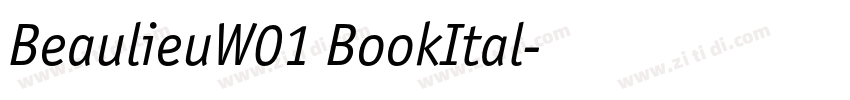 BeaulieuW01 BookItal字体转换